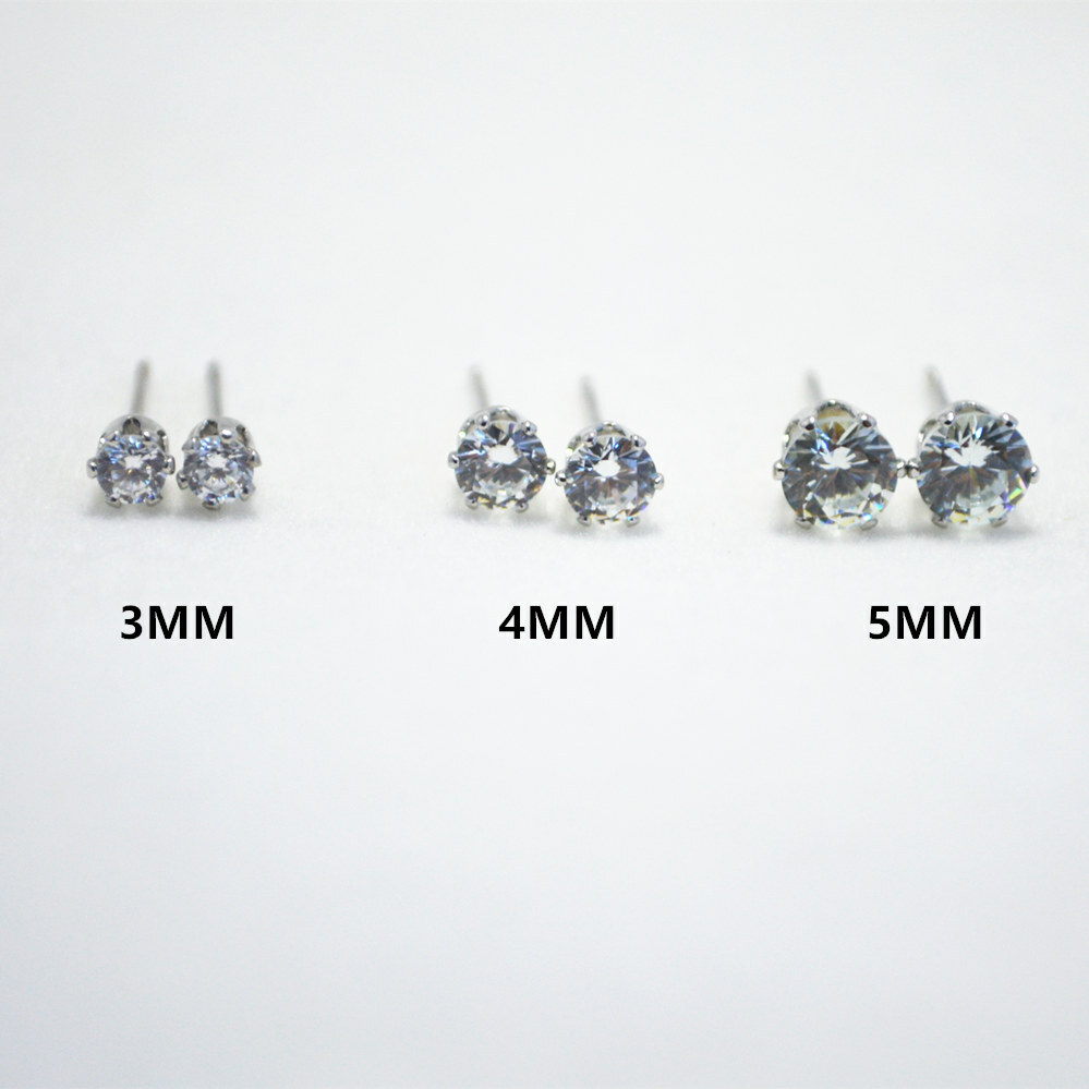 pack of diamond stud earrings